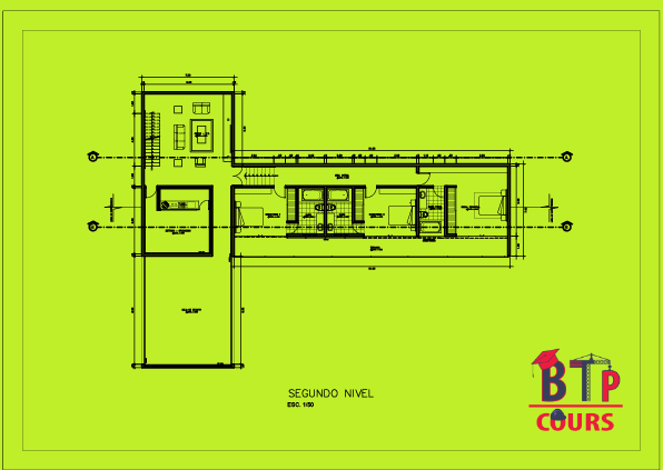 plan 2eme étage villa avec piscine  télécharger des plan DWG