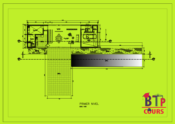 plan étage villa avec piscine télécharger des plan DWG
