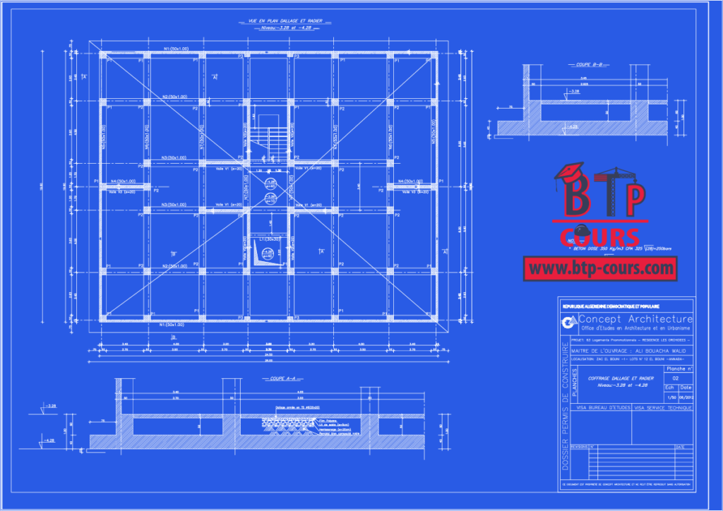 plan coffrage plan coffrage sur www.btp-cours.com