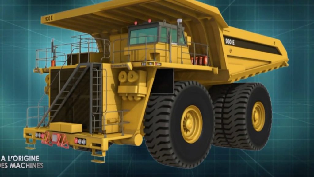 camion caterpillar jaune 