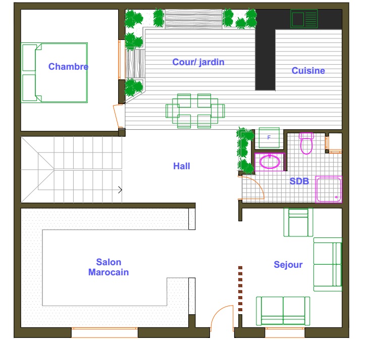 Plan Archi Maison 100 M² Cours Btp