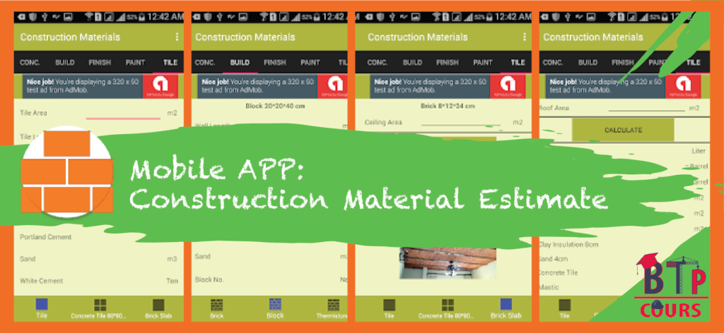 Mobile APP construction et architecture sur btp-cours.com