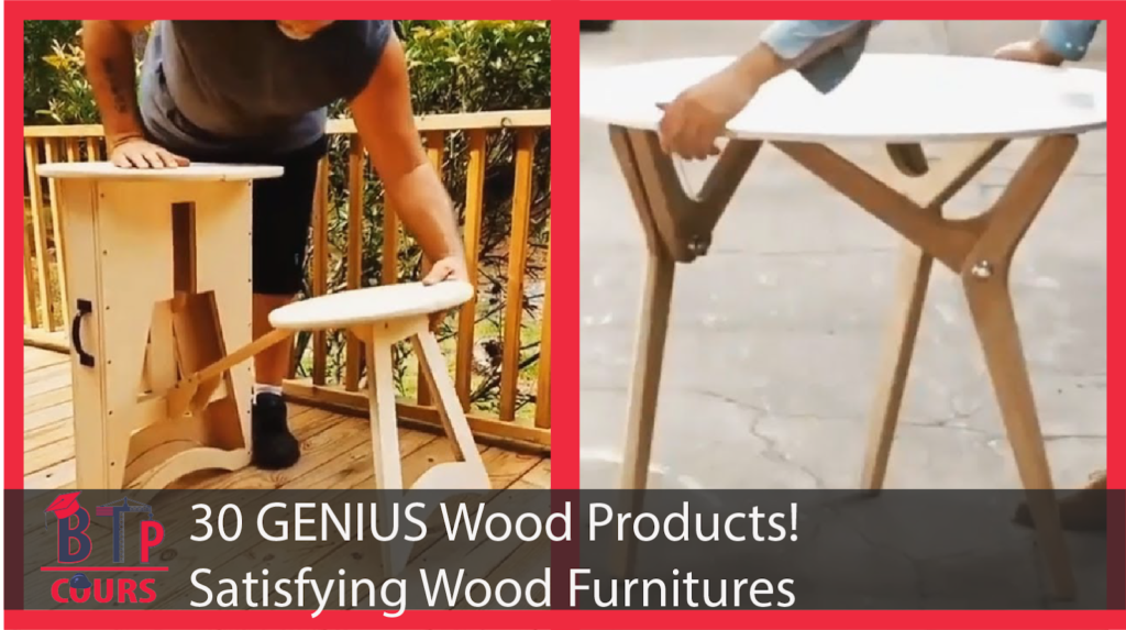 30 produits en bois GENIUS! Des meubles en bois satisfaisants