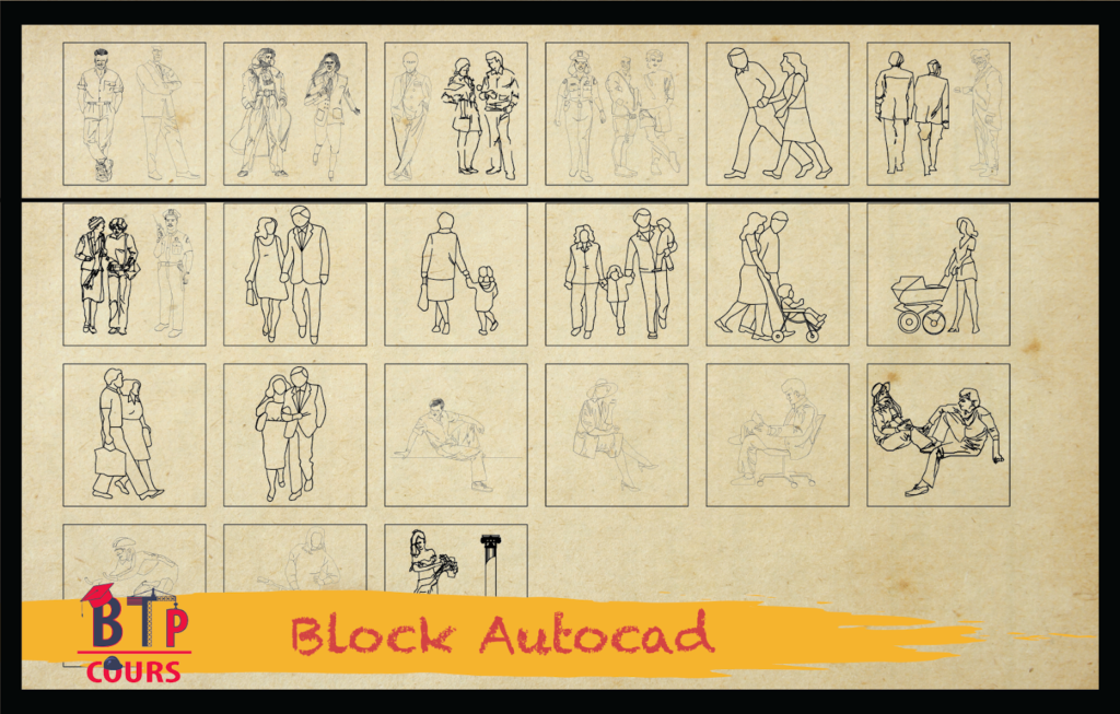 Block AutoCAD sur www.BTP-Cours.com