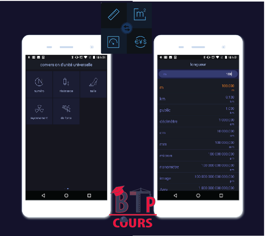 mobile app sur btp-cours.com