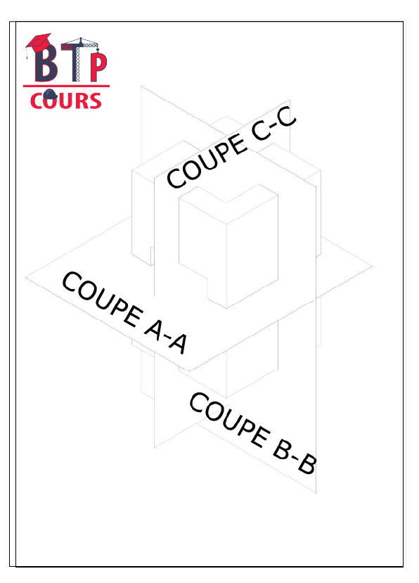 coupe dessin objet cours de dessin technique