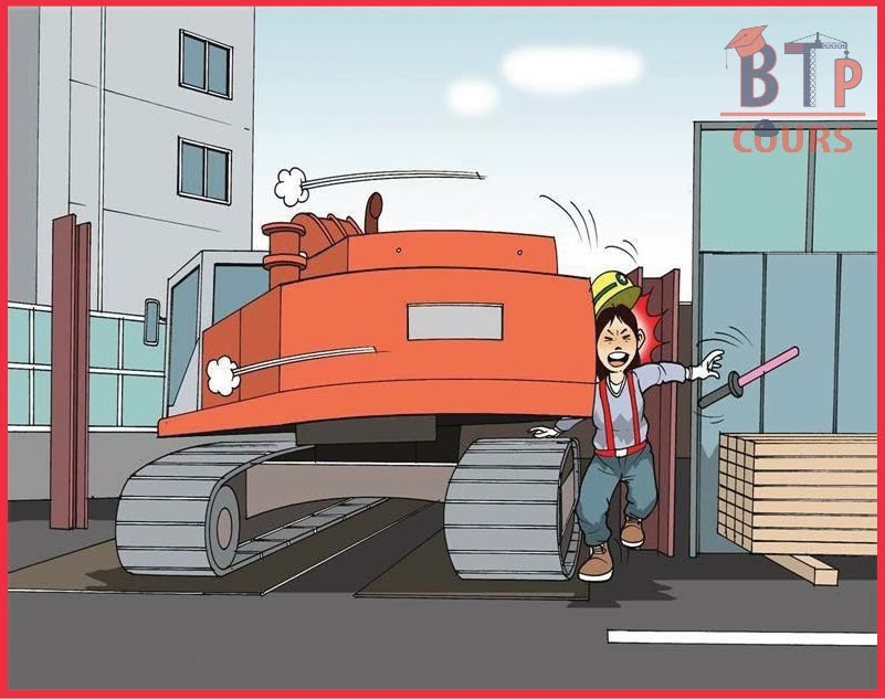 Sécurité dans les chantiers BTP (LES ENGINS DE CHANTIER) installation de chantier et sécurité sur BTP-Cours.com