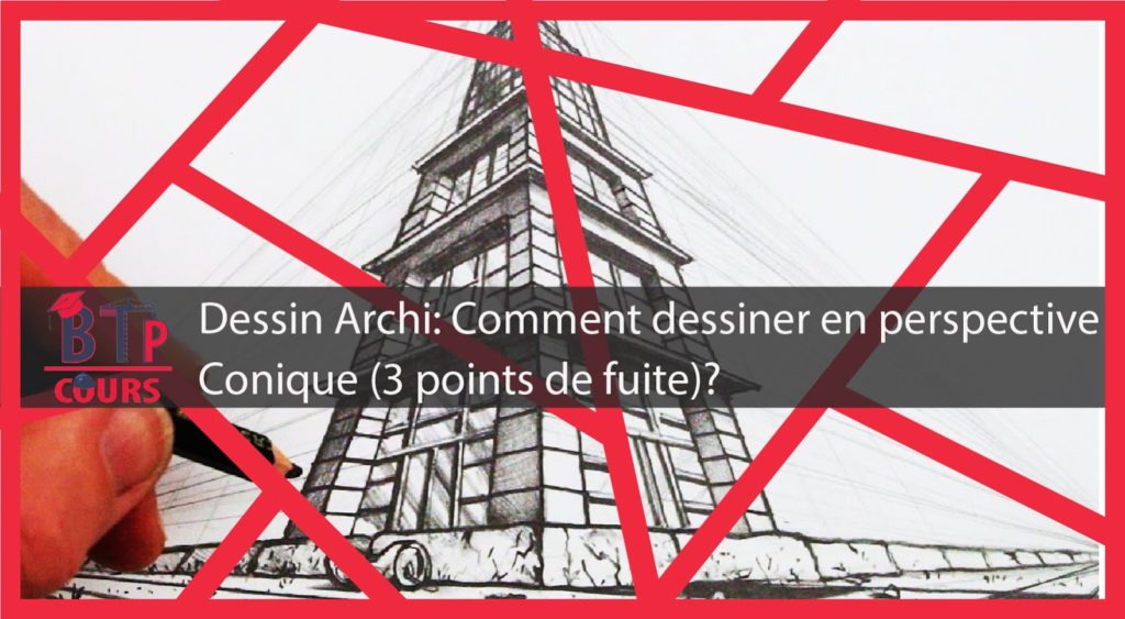 Cette vidéo vous apprend le dessin conique En 3point de fuite.