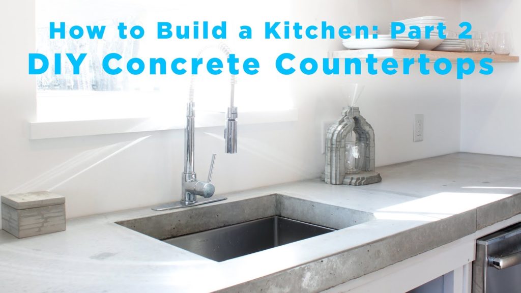 DIY: Comment construire une cuisine de A à Z?  Partie 2: Comptoirs en béton