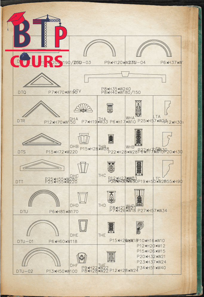 Bloc DWG elements classique