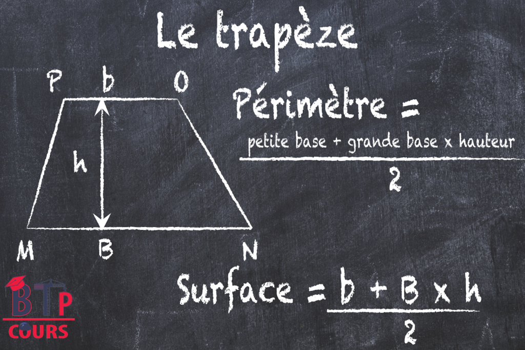 calcul du périmètre du Le trapèze 