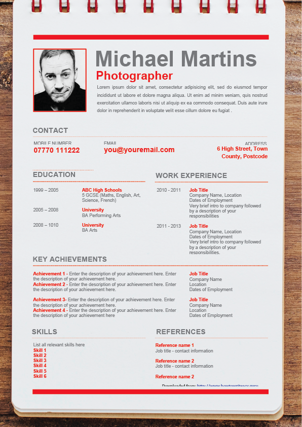 Télécharger des Modèle cv gratuitement