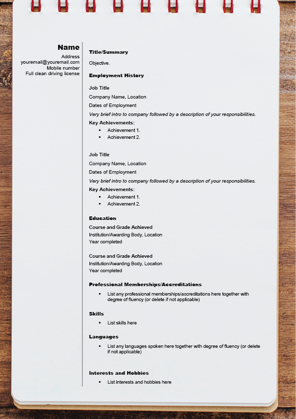 Télécharger des Modèle cv gratuitement