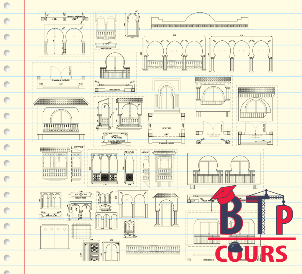 Block et détail DWG 