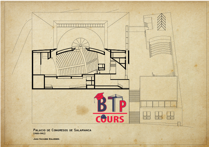 vue en plan Palais des Congrès en format DWG