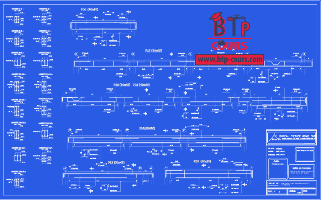 plan B.A coffrage ferraillage sur www.btp-cours.com