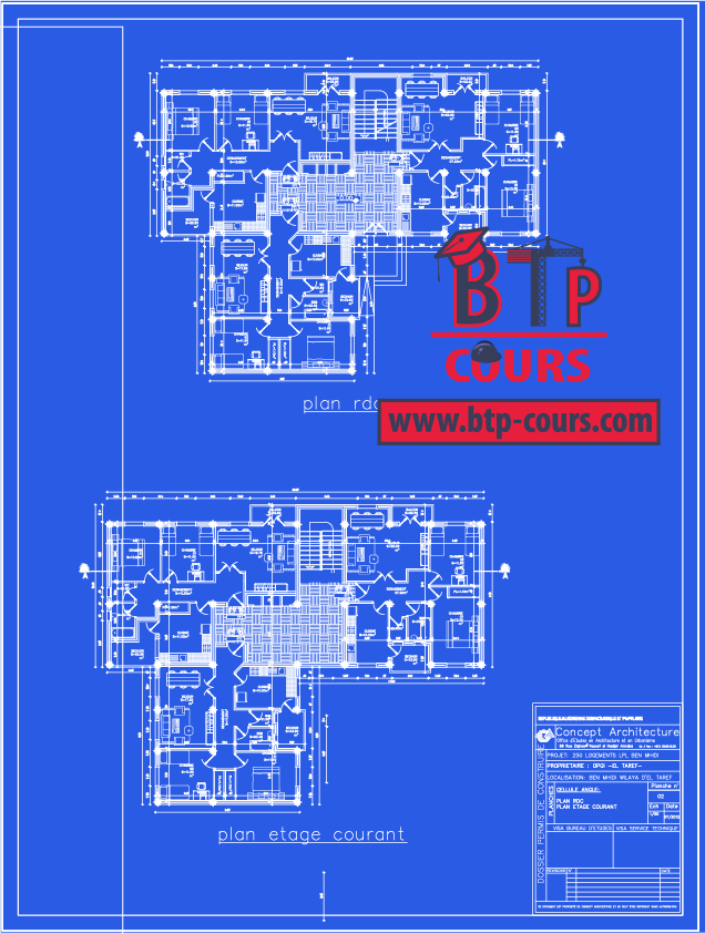 vue an plan plan archi PlanDWG: Plan B.A et Archi