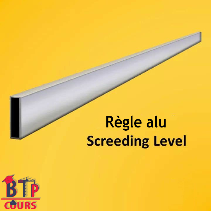 Lexique outillage de chantier - règle alu 