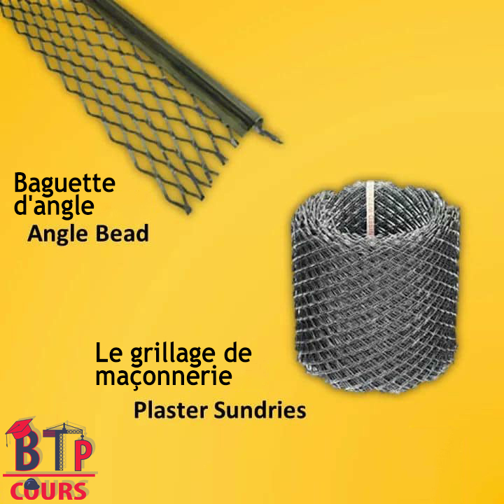 Lexique outillage de chantier - baguette d'angle