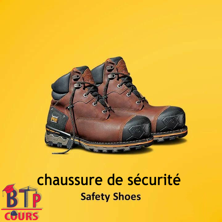 Lexique outillage de chantier - chaussure de sécurité