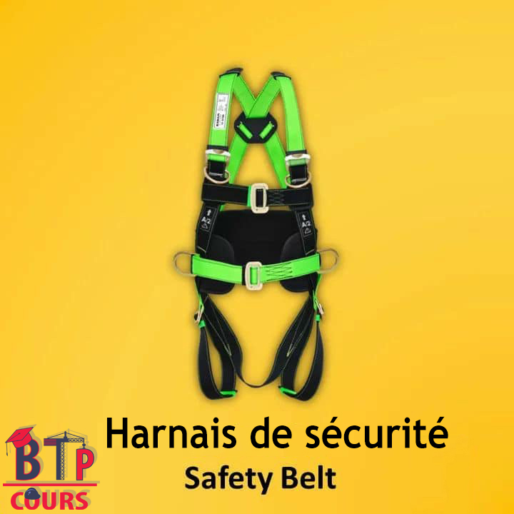 Lexique outillage de chantier - harnais de sécurité