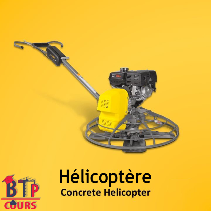 Lexique outillage de chantier - hélicoptère