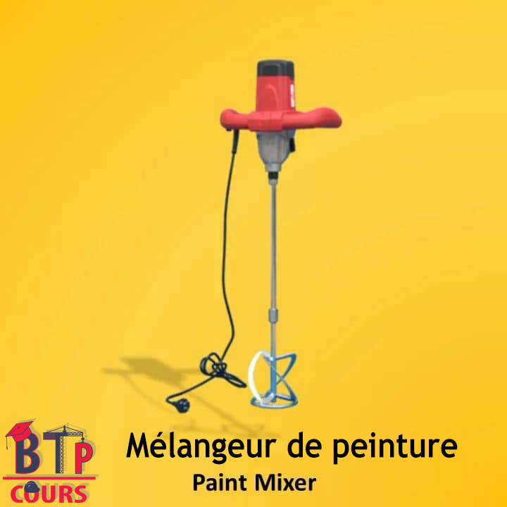 Lexique outillage de chantier - mélangeur de peinture