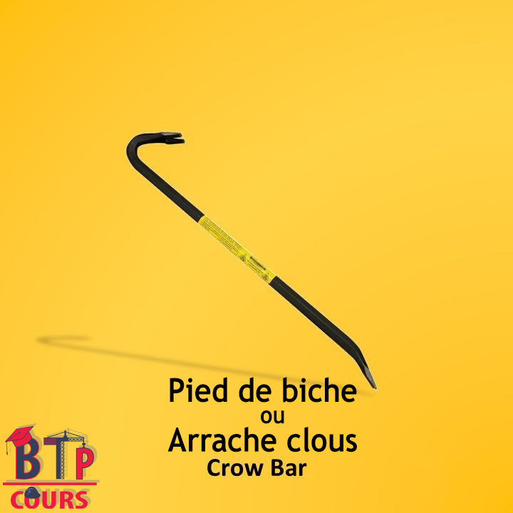 Lexique outillage de chantier - pied de biche - arrache clous