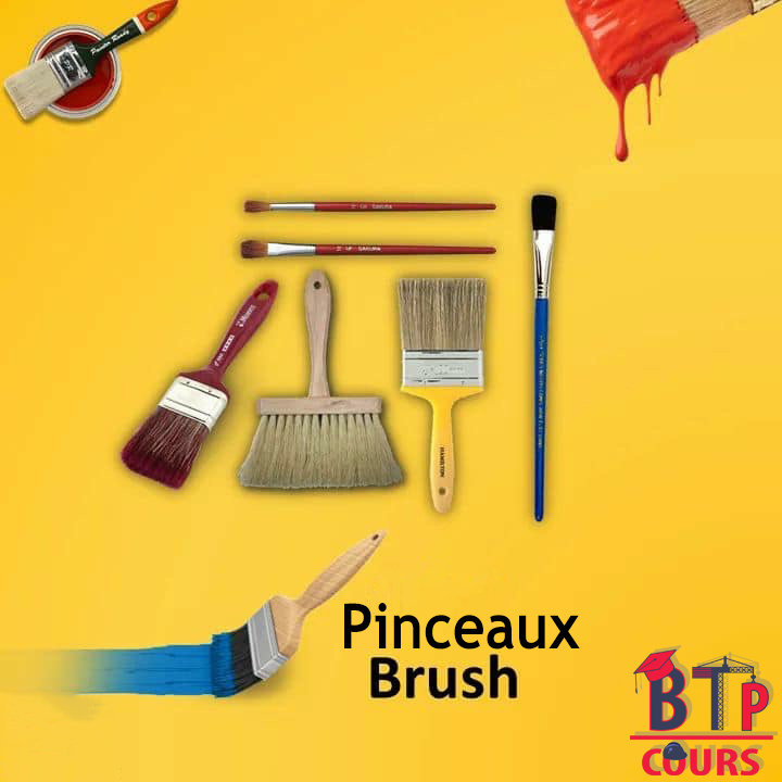 Lexique outillage de chantier - pinceaux