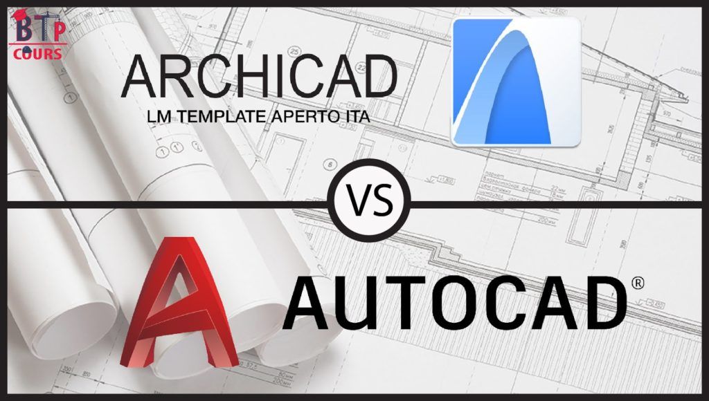 différence entre AutoCAD et ArchiCAD