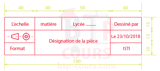 cartouche plan cartouche de plan
