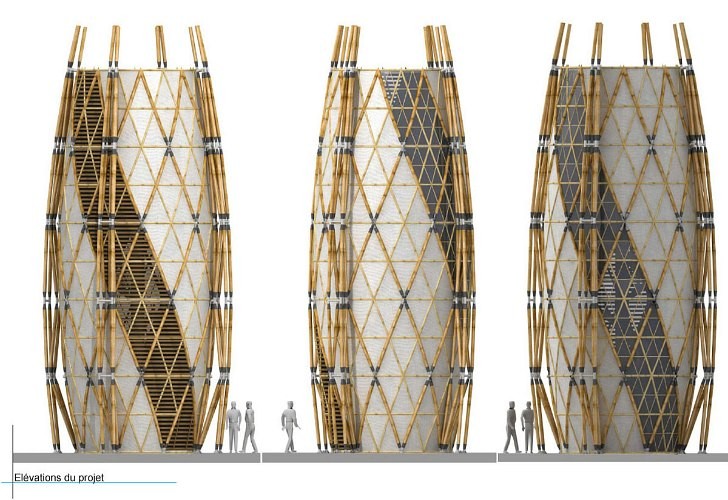 Maisons de bambou architecture écologique
