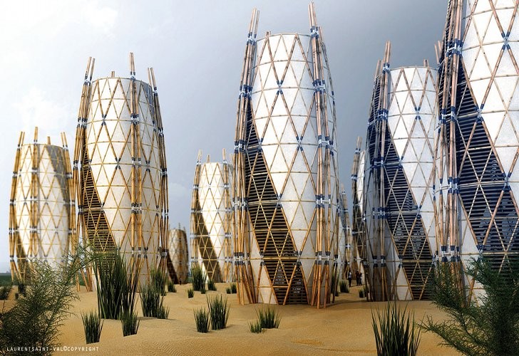 Maisons de bambou architecture écologique