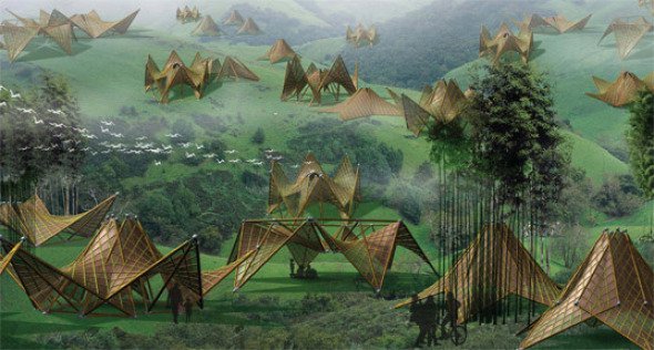 construction en bambou