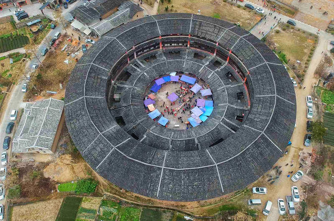 Tulou vue du ciel