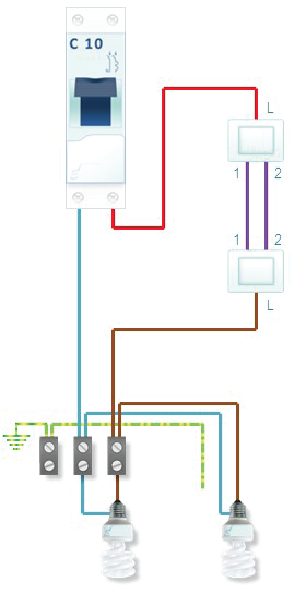 installation électrique va et vient