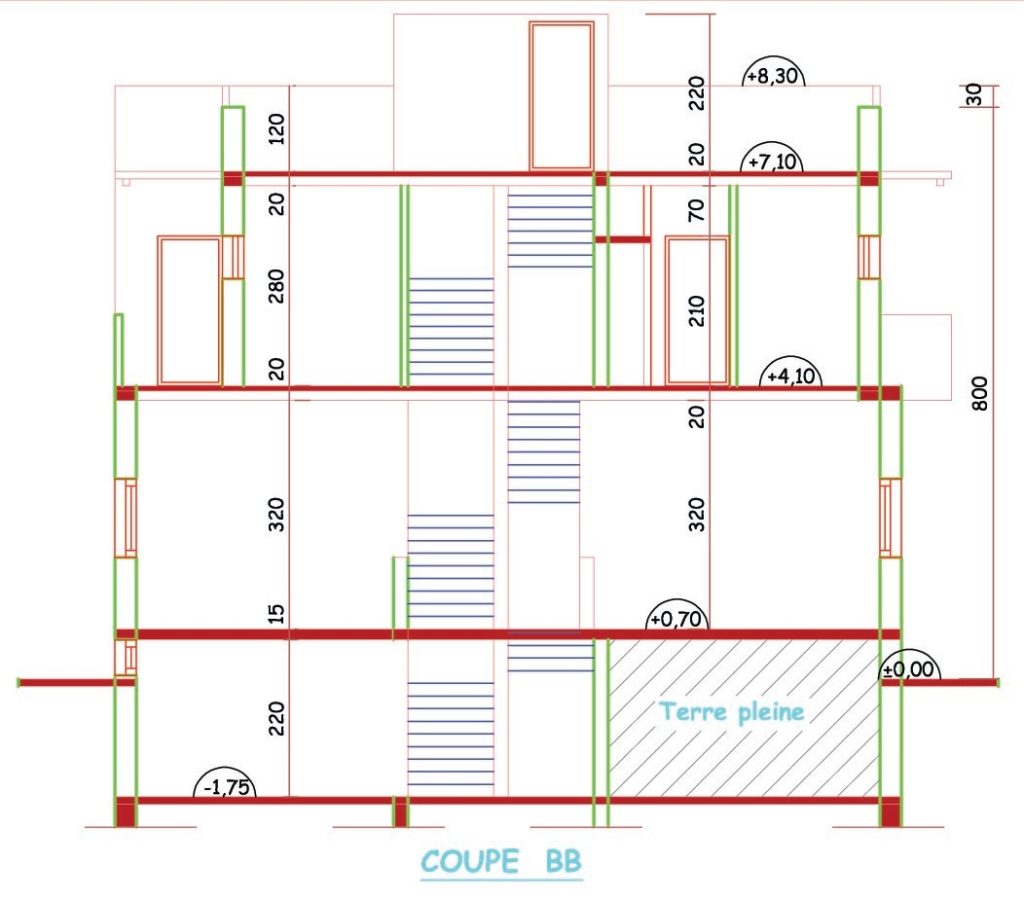 plan, COUPE B-B