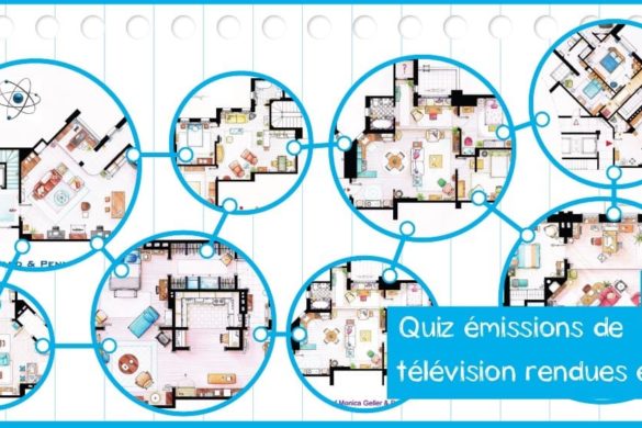 Quiz émissions de télévision rendues en plan