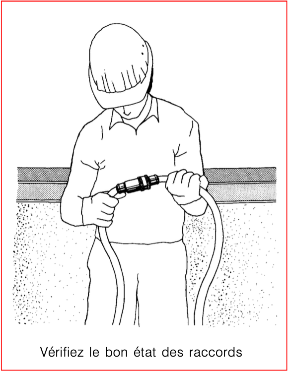 Vérifiez le bon état des raccords