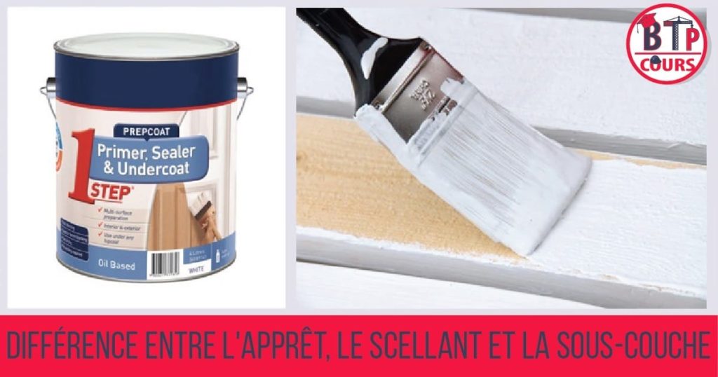 Différence entre l'apprêt le scellant et la sous-couche