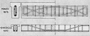 poutre style monier vs Hennebique