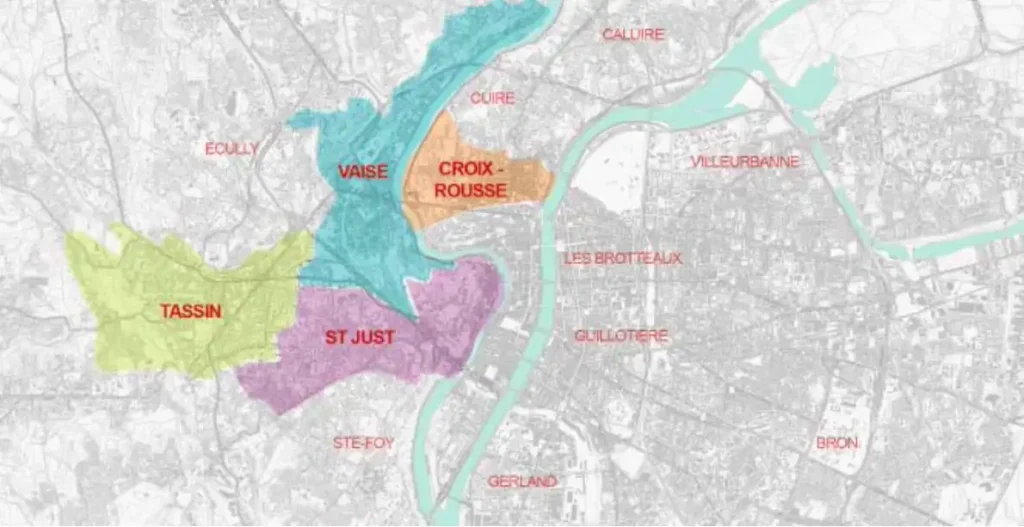 Carte de situation des itinéraires