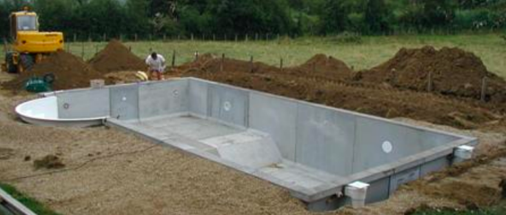 Voile piscine en Béton armé - Les Voiles en B A