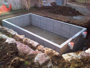 Voile piscine en Béton armé - Les Voiles en B A