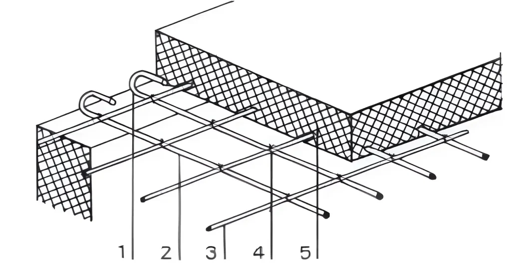 Schema dune dalle pleine en beton arme