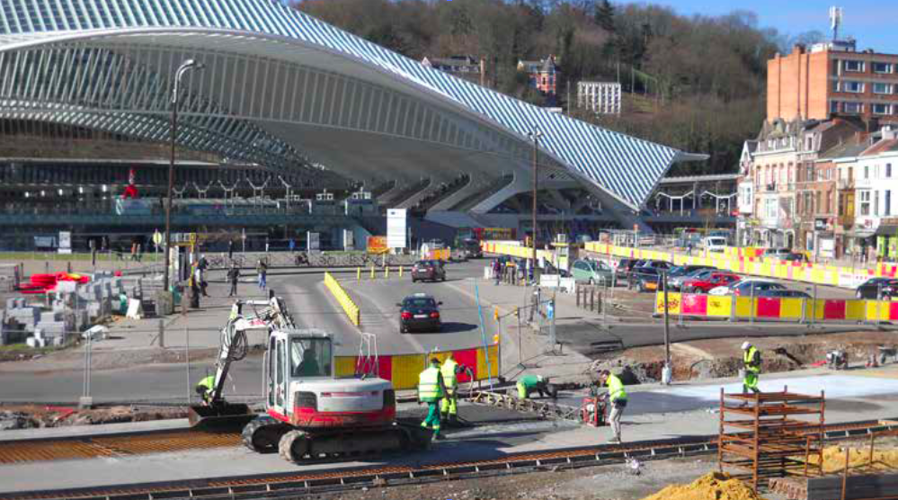 L'esplanade des Guillemins Performance technique et esthétique des bétons